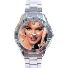 Marilyn Monroe Stainless Steel Analogue Menâ€™s Watch Fashion Hot