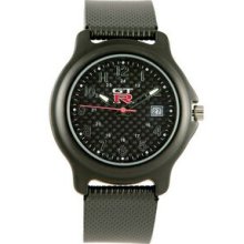 Matsuda Men`s Discovery Watch W/ Carbon Fiber Dial & Pu Strap