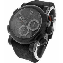 Menâ€™s Romain Jerome Moon Dust-dna Pvd Steel Rj.m.ch.001.01 Black Mood Watch