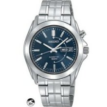 Men`s Seiko Kinetic Watch W/ Blue Face