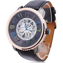 Men's Alloy Analog Mechanical Watch Casual (Black)