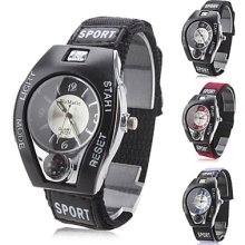 Men's and Women's Sport Analog Fabric Quartz Wrist Watch (Assorted Colors)