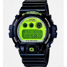 Men's Black & Green Digital Watch