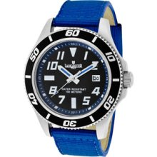 Men's Black Dial Blue