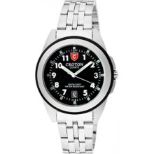 Men's Black Dial Stainless Steel