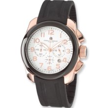 Men's, Charles Hubert, Rose Gold-Plated Chronograph Watch