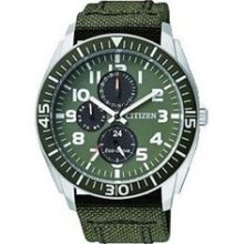 Men's citizen eco-drive military multifunction watch ap4011-01w