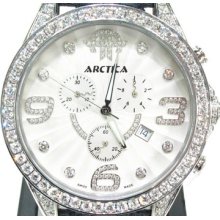 Mens Diamond Arctica Watch Round Cut G Color ARDC-D2-B1A 7.00ct