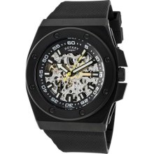 Men's Editions Automatic Skeletonized Silver/Black Dial Black IP ...