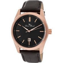 Men's Eiger Black Dial Black Genuine Leather ...