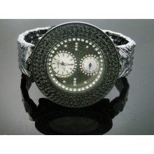 Men's Large Ice Ice by Icetime 60MM 10 Diamonds watch Black Face