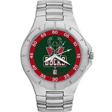 Mens Milwaukee Bucks Watch - Stainless Steel Pro II Sport