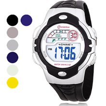 Men's Multi-Functional PU Digital Wrist Automatic Watch (Assorted Color)