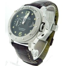 Men's Panerai Op 6561 Luminor Submersible Diver's Professional Steel Watch