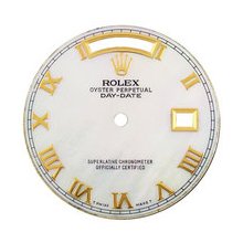 Mens Rolex Day-Date President AM White MOP Dial,Yellow Gold Roman