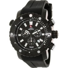 Men's SP12070 Master Marine Deep Dive Pro Black Dial Black