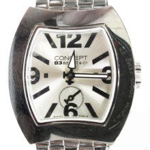 Mens Special Watch Concept Silver Dial CB03 SSB