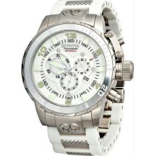 Men's Stainless Steel Corduba Chronograph Mother Of Pearl Dial