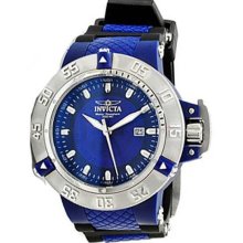 Men's Subaqua Noma III Blue Dial Quartz Date Display Rubber Strap