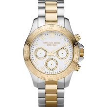 Michael Kors Chronograph Two-Tone Ladies Watch MK5455