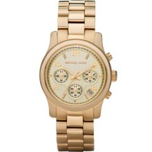 Michael Kors Yellow Golden Midsized Chronograph Runway Watch