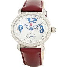 Michele CSX Blue Diamond Steel Burgundy Ladies Watch MWW03E000058