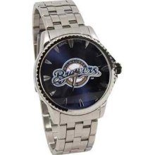 Milwaukee Brewers Manager Stainless Steel Watch