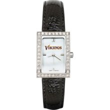 Minnesota Vikings watches : Minnesota Vikings Ladies Black Allure Watch