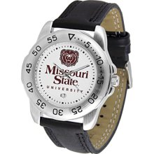 Missouri State University Bears watch : Missouri State University Bears Bold Logo Sport Leather Watch