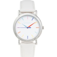 Monument Women's Colorful Dial Synthetic Leather Strap