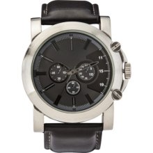 Mossimo Men's Solid Strap Watch - Black