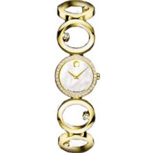 Movado Ono Gold Stainless Steel Women's Watch 0605822