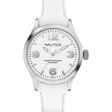 Nautica Watch, Case (44 Mm) Steel / White