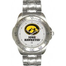 NCAA - Iowa Hawkeyes Men's Sport ''Game Day Steel'' Watch