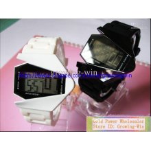 New Digital Stealth Fighters Design Led Sports Watch Colorful Backgr