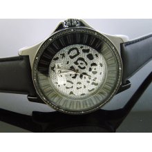 New King Master 12 Diamonds Watch with Black Case