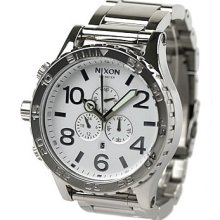 NEW Nixon 51-30 Chronograph High Polish White Watch - A083488