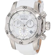 Newinvicta Women's Venom Reserve Chrono White Mother-of-pearl Dial Watch 0950