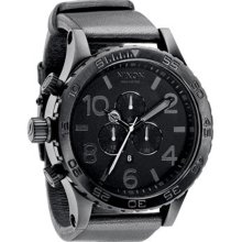 Nixon 51-30 Chrono Leather (All Black)