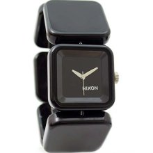 Nixon A107000 Women's Misty Black Polycarbonate Expansion Bracelet Wat