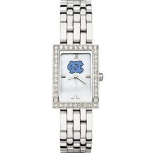 North Carolina Tar Heels Ladies Allure Watch Stainless Bracelet LogoArt