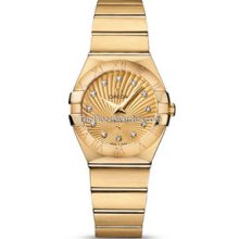 Omega Constellation Brushed Quartz 27mm Ladies Watch 12350276058001