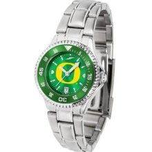 Oregon Ducks Women's Stainless Steel Dress Watch