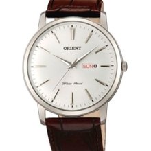 Orient Capital Quartz Analog Dress Watch with Day and Date Window #UG1R003W