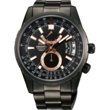 Orient DH01001B Men's Voyager Black Ion Plated Automatic Power Reserve