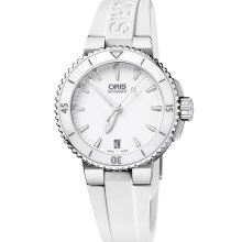 Oris Men's Aquis White Dial Watch 733-7652-4156-07-4-18-31