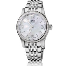 Oris Men's Big Crown White Mother Of Pearl Dial Watch 733-7649-4066-07-8-19-76