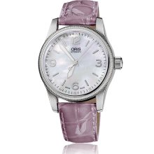 Oris Men's Big Crown White Mother Of Pearl Dial Watch 733-7649-4066-07-5-19-62