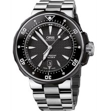 Oris Pro Diver Black Dial Titanium Mens Watch 733-7646-7154MB