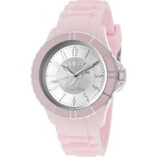 Paris Hilton Watches Women's Flirt Silver Dial Lilac Silicone Lilac S